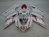 Ducati 848 / 1098 / 1198 2007-2011 Injection ABS Fairing - Factory Style - Red wine color White - MFS4148